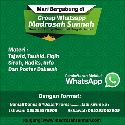 Pendaftaran Group WhatsApp Madrosah Sunnah Pendaftaran Group WhatsApp Madrosah Sunnah