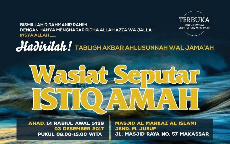 Tabligh Akbar Wasiat Seputar Istiqomah