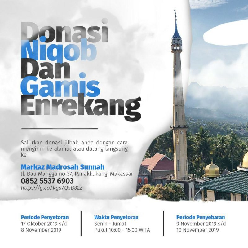 Donasi Niqob Dan Gamis Di Beberapa Desa Kabupaten Enrekang