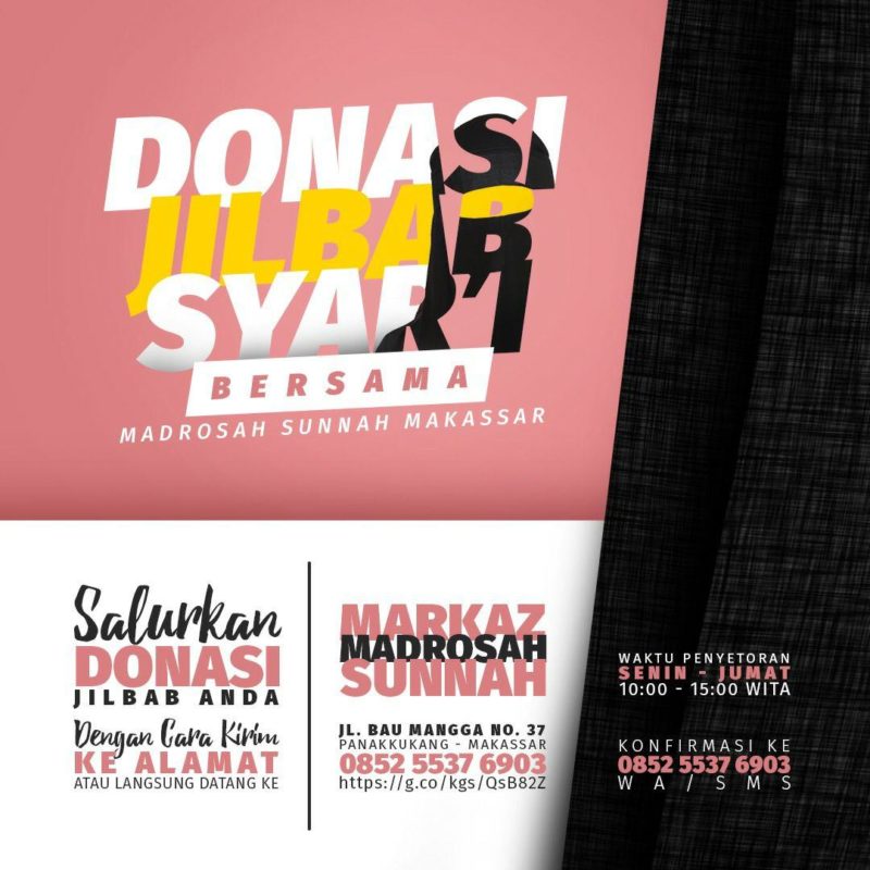 Donasi Jilbab Syar’i, Niqab Dan Gamis Donasi Jilbab Syar’i, Niqab Dan Gamis
