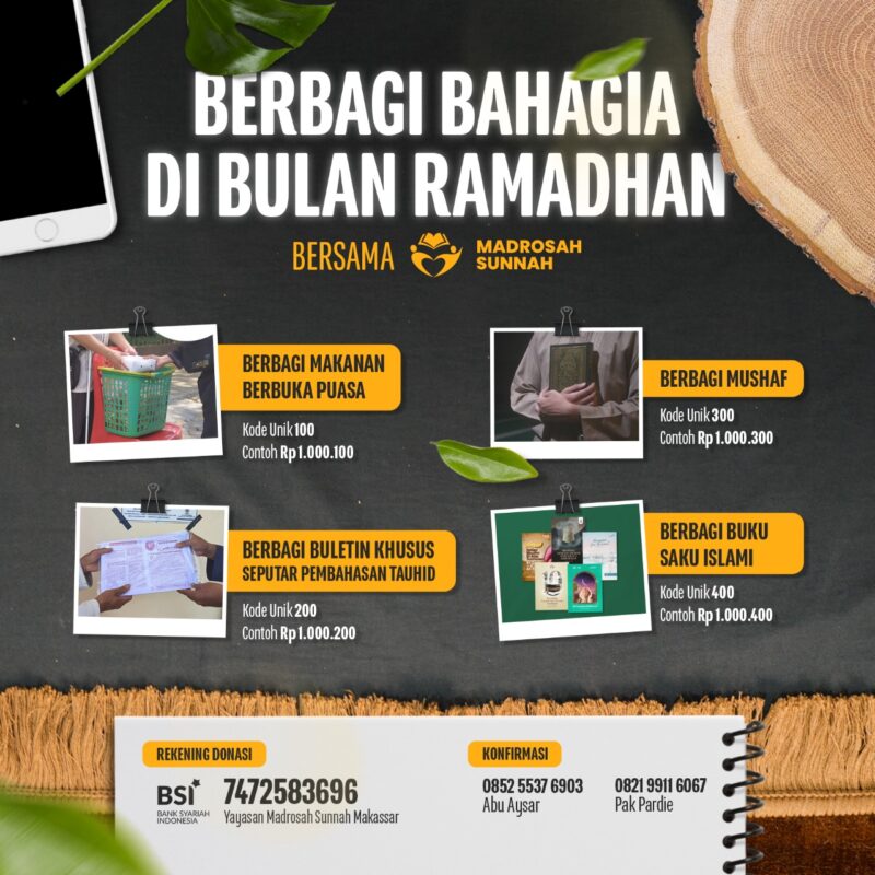 Berbagi Bahagia Di Bulan Ramadhan Bersama Madrosah Sunnah