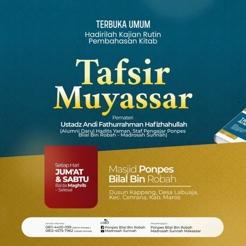Taklim Rutin Hari Jumat & Sabtu Ba’da Maghrib Taklim Rutin Hari Jumat & Sabtu Ba’da Maghrib