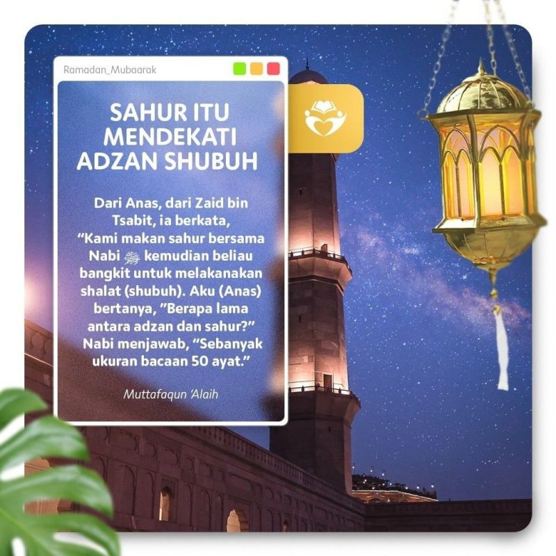 Kesalahan Di Bulan Ramadhan : Tidak Mengakhirkan Makan Sahur